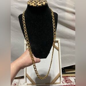Gold Tone Double Link Chain